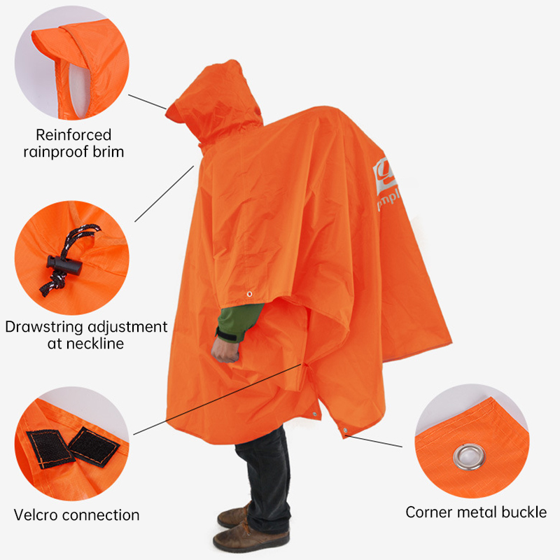 3-in-1 wasserdichter Regenmant – Camping Rain Poncho Bewertung und Preis
