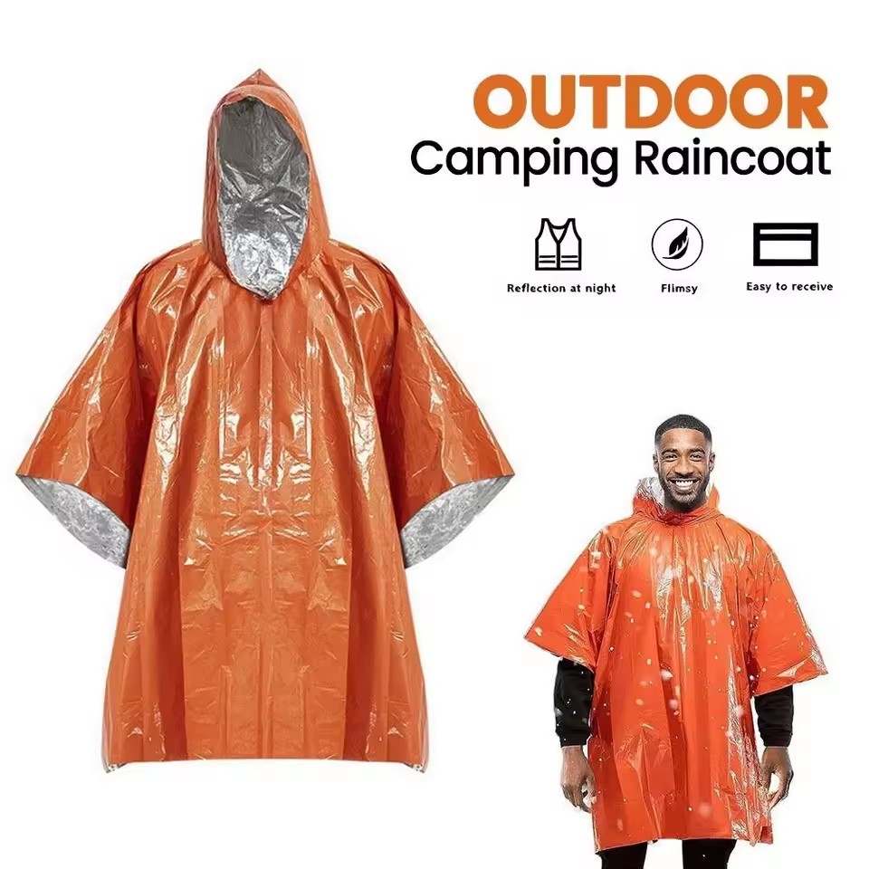 1 Stück/2 Stück Notfall-Regenp – Camping Rain Poncho Bewertung und Preis
